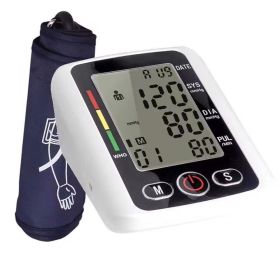 Arm High Blood Pressure Monitor Digital BP Cuff LCD Pulse Meter Voice Machine US